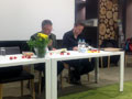 Krimilesung mit Tessy Korber, Christian Klier und Josef Rauch in der VIP-Lounge des 1. FC Nürnberg